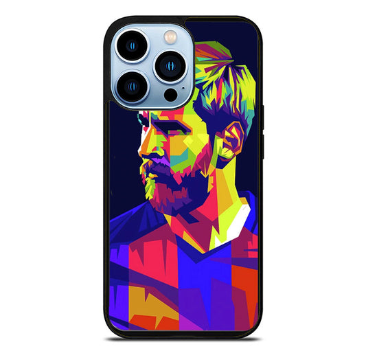 LIONEL MESSI COLOR ART iPhone 15 Pro Max Case