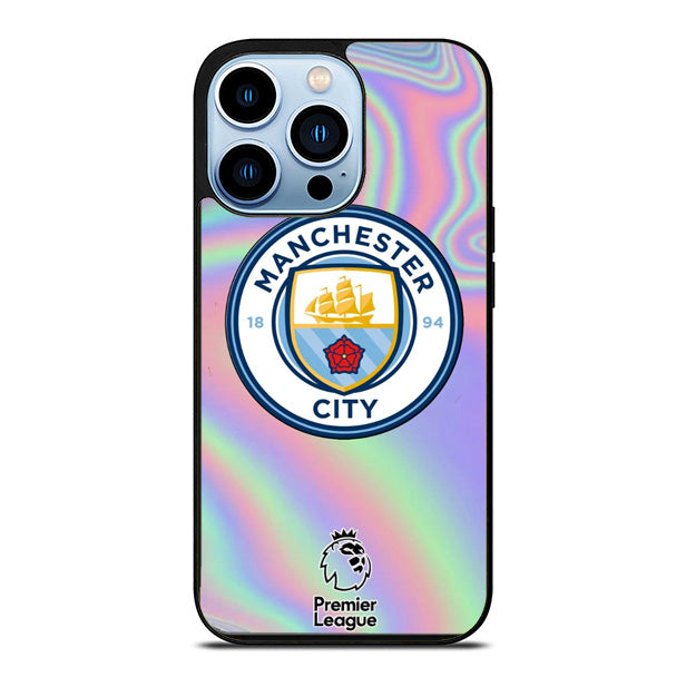 Manchester City Logo Holographic iPhone 15 Pro Max Case