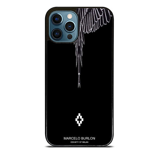 Marcelo Burlon Black iPhone 15 Pro Max Case