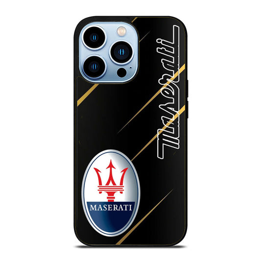 Maserati Logo Metallic iPhone 15 Pro Max Case