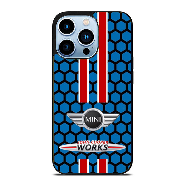 Mini Cooper John Works Blue iPhone 15 Pro Max Case