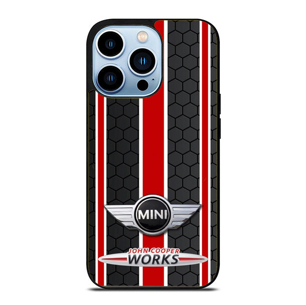 Mini Cooper Red Hexa Stripe iPhone 15 Pro Max Case