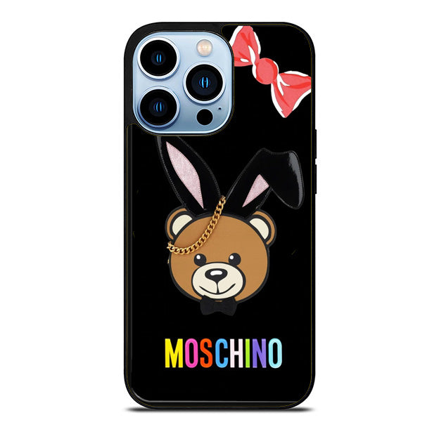 Moschino Logo Black iPhone 15 Pro Max Case