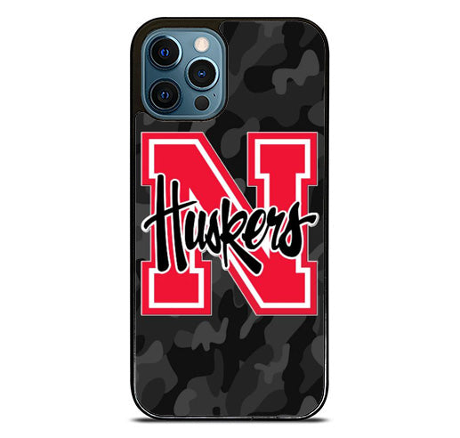 Nebraska Cornhuskers Black Camo iPhone 15 Pro Max Case