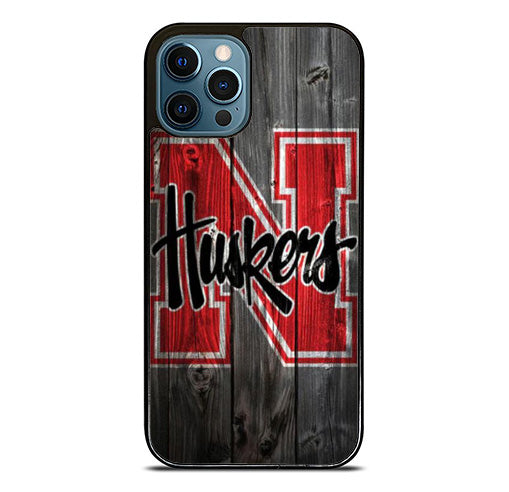 nebraska cornhuskers wood iPhone 15 Pro Max Case
