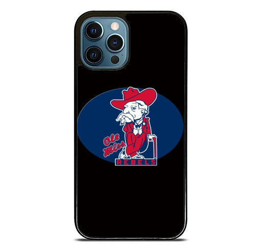 Ole Miss Rebels Black iPhone 15 Pro Max Case