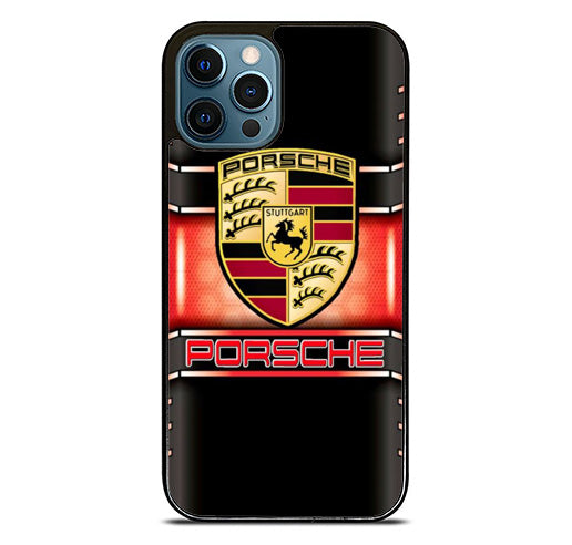 Porsche Black Logo iPhone 15 Pro Max Case