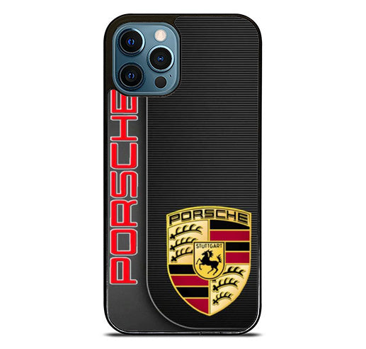 porsche logo black red cover iPhone 15 Pro Max Case