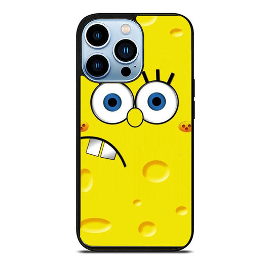 Spongebob Face Cheese iPhone 15 Pro Max Case
