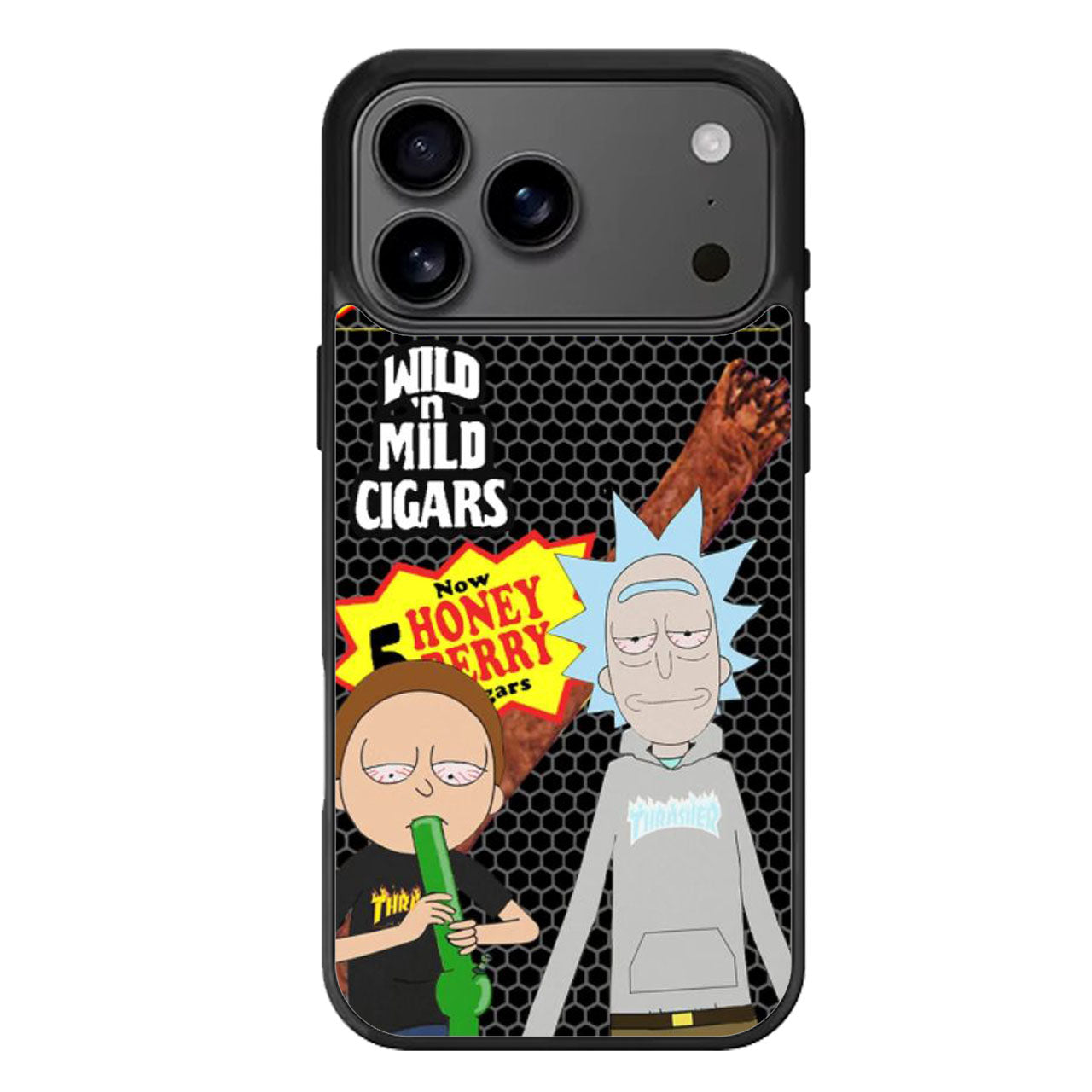 backwoods black rick morty iPhone 17 Pro Max Case