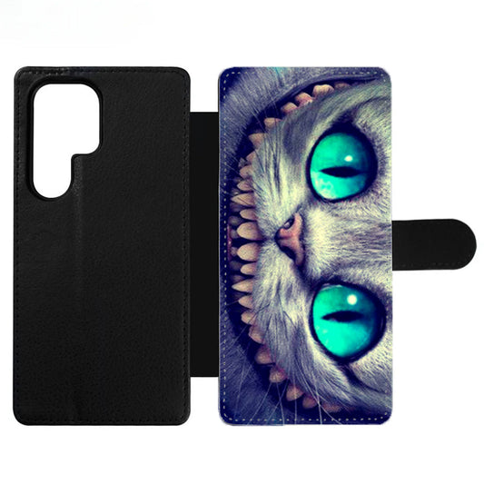 cheshire cat smile alice in wonderland Wallet Samsung Case