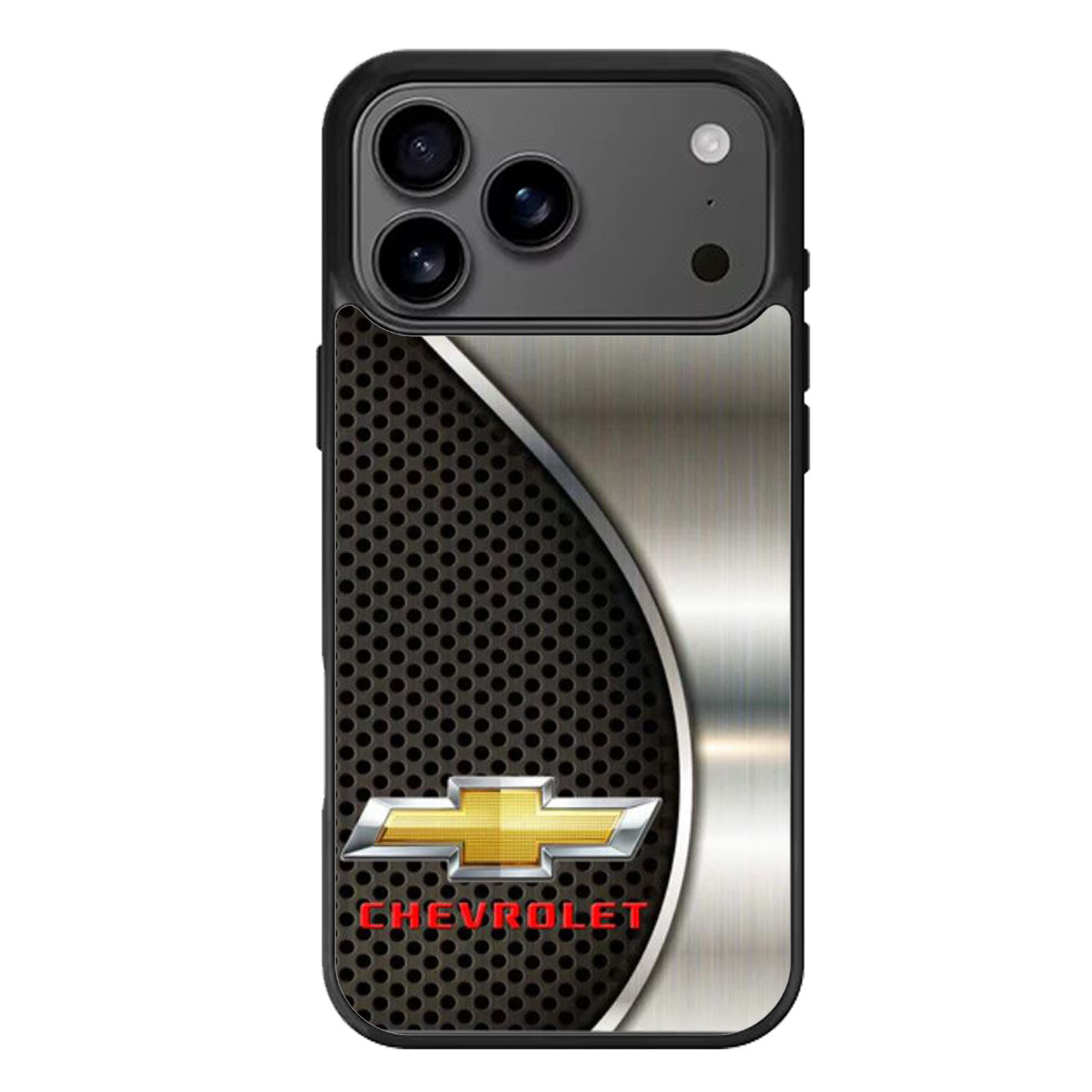chevrolet logo black silver iPhone 17 Pro Max Case