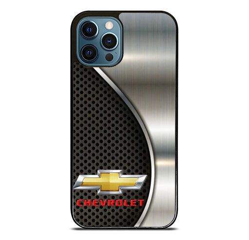 chevrolet logo black silver iPhone 14 Pro Max Case