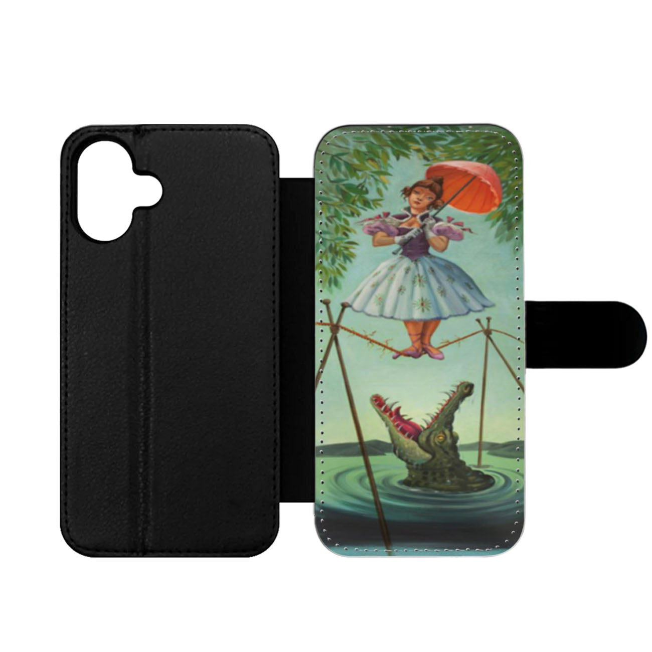 disney haunted mansion paintings Wallet iPhone Case