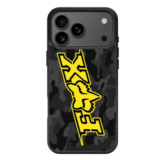fox racing black camo iPhone 17 Pro Max Case