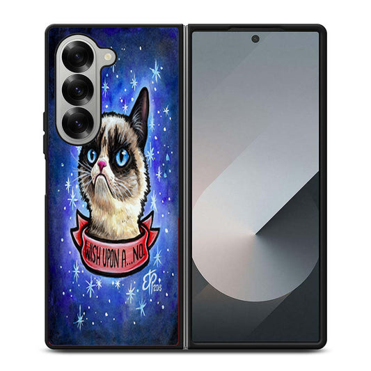 grumpy cat galaxy Samsung Z Fold 6 Case