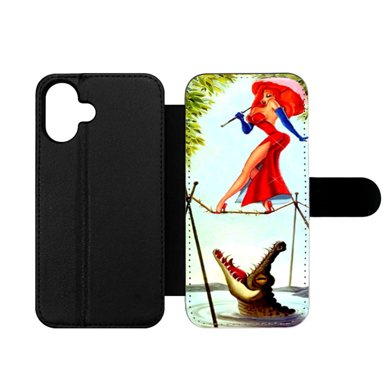 jessica rabbit and haunted mansion Wallet iPhone Case