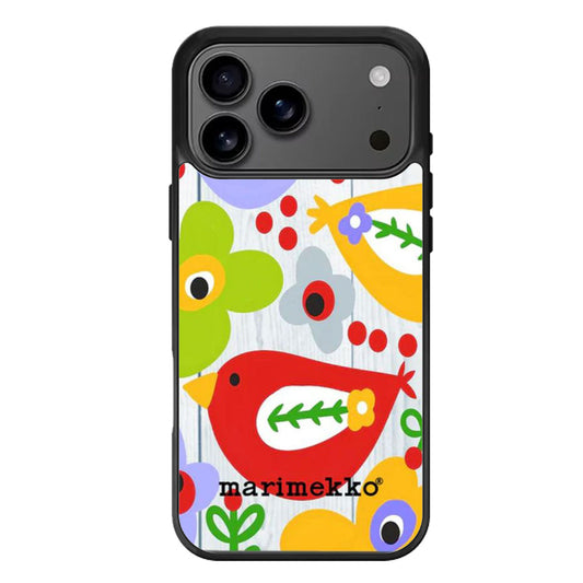 marimekko flowers birds cover iPhone 17 Pro Max Case