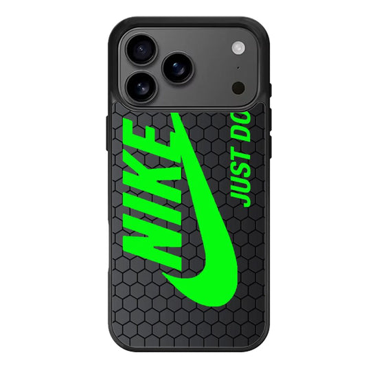 nike just do it black green iPhone 17 Pro Max Case