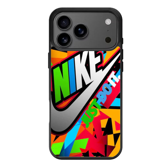 nike just do it colorfull iPhone 17 Pro Max Case