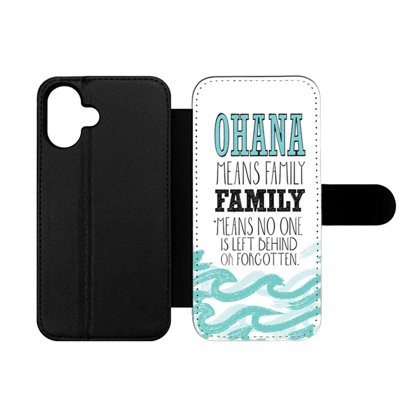 ohana means family quote Wallet iPhone Case