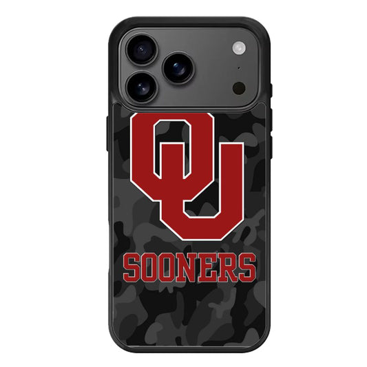 oklahoma sooners black camo iPhone 17 Pro Max Case