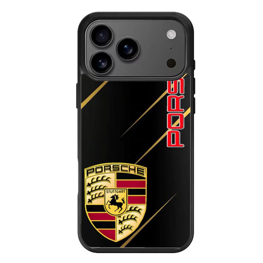 porsche black metallic iPhone 17 Pro Max Case