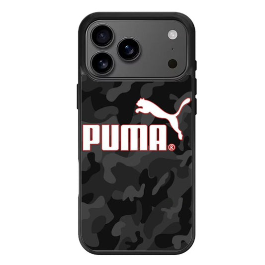 puma logo black camo iPhone 17 Pro Max Case