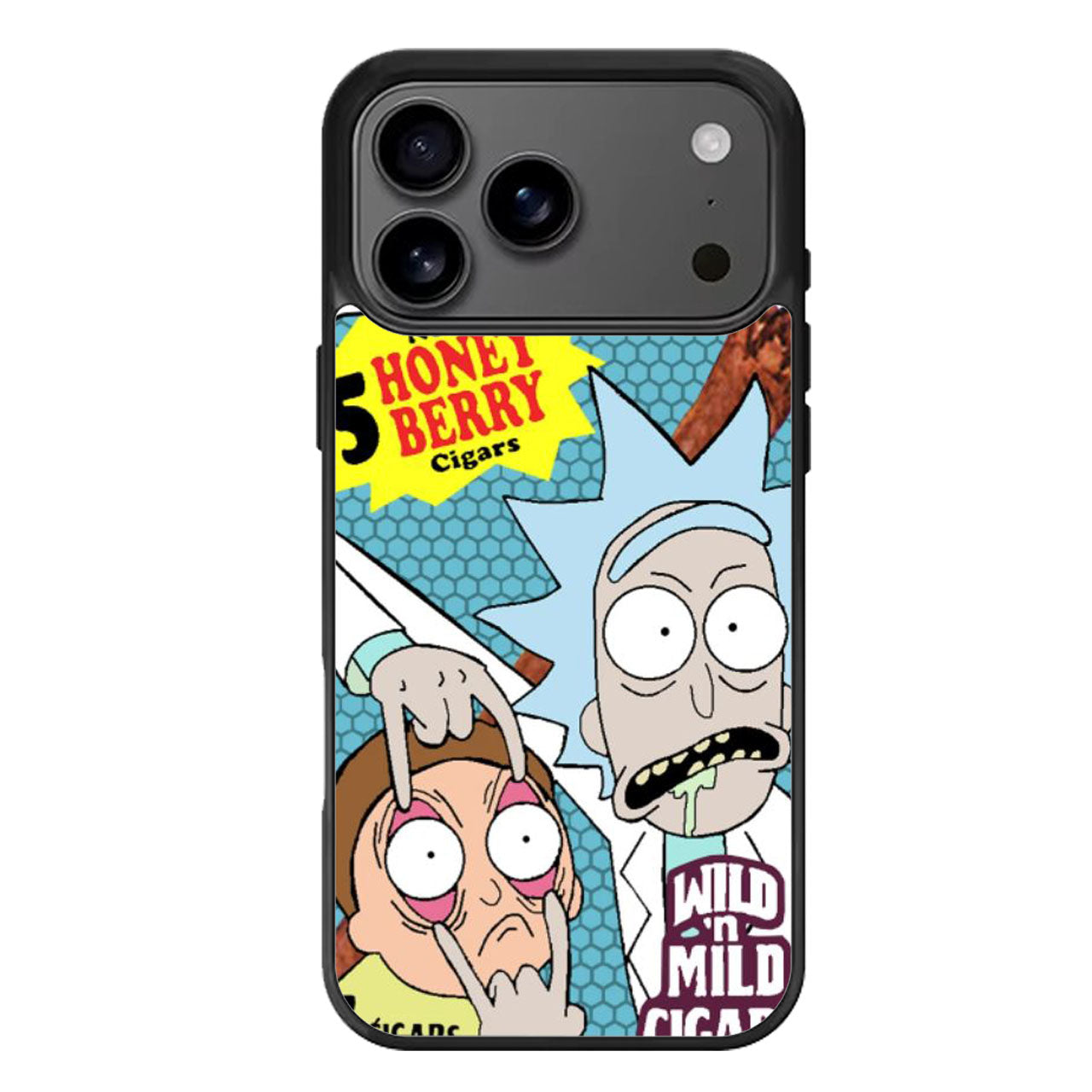 rick and morty backwoods cigar iPhone 17 Pro Max Case