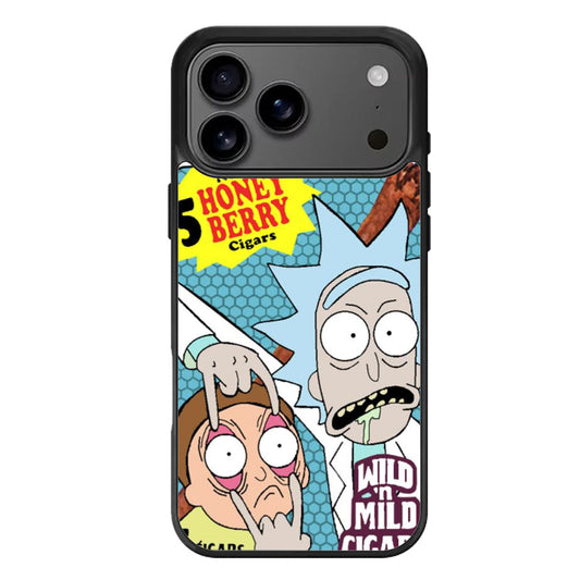 rick and morty backwoods cigar iPhone 17 Pro Max Case