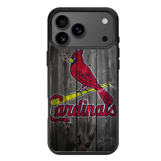 st louis cardinals wood iPhone 17 Pro Max Case