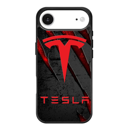 tesla logo metal iPhone Air Case