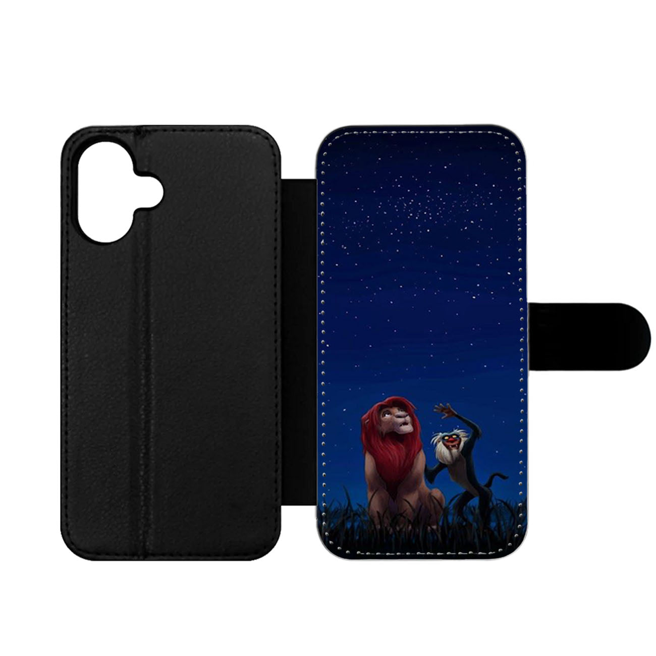 the lion king simba and rafiki Wallet iPhone Case