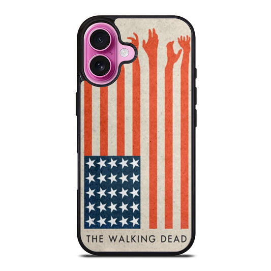 the walking dead america flag iPhone Case Cover