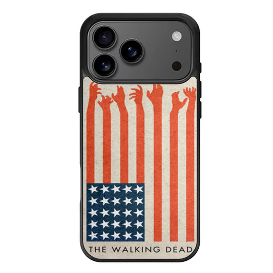 the walking dead america flag iPhone 17 Pro Max Case