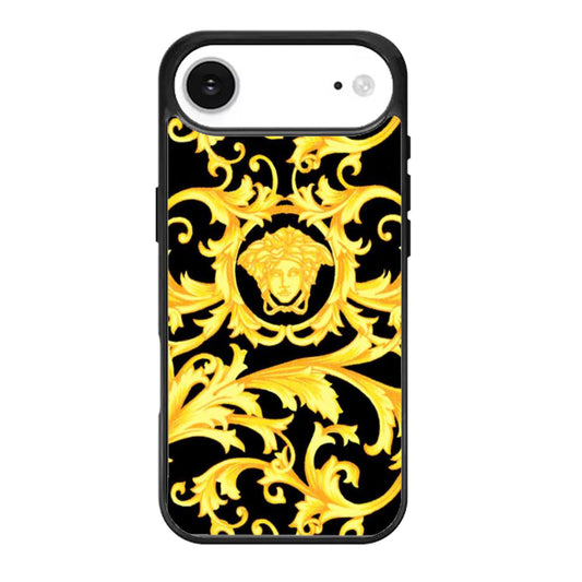 versace gold pattern iPhone Air Case