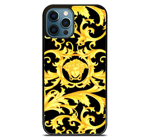 versace gold pattern iPhone 14 Pro Max Case
